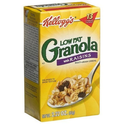 Kellogg's Granola with Raisins, Low Fat, 2.22-Ounce Single Serve Boxes (Pack of 70)