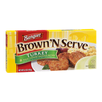 Banquet Brown 'N Serve Turkey Sausage Patties - 8 CT