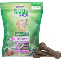 Tropiclean Fresh Breath Plus Regular Dental Treats - Hip & Joint - 12oz