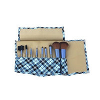 FASH Limited FASH Professional nylon makeup Brush Set with Leather Pouch, 9-Piece, For Eye Shadow, Blush, Eyeliner, eyebrow....