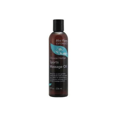 Chinese Herbal Sports Massage Oil - Blue Poppy, 8 Fl Oz -236ml