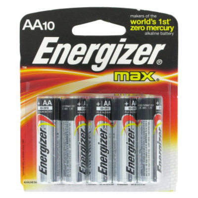 Energizer Max AA Alkaline Batteries - 10 pack
