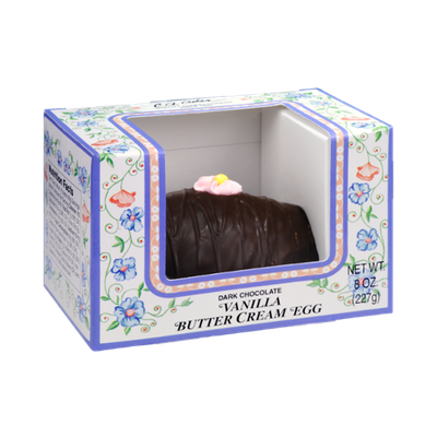 C.A. Asher Dark Chocolate Vanilla Butter Cream Egg