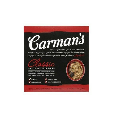 Carmans Fine Foods Carman's Classic Fruit & Nut Muesli Bars 9.52 oz(Pack of 6)