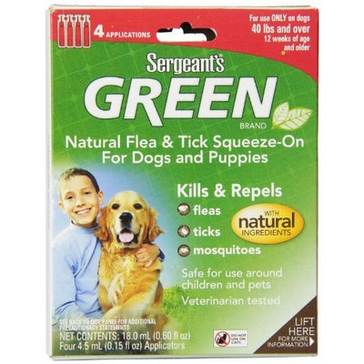 Sergeant's Pet Sergeant's Green Flea and Tick Squeeze-On Dog