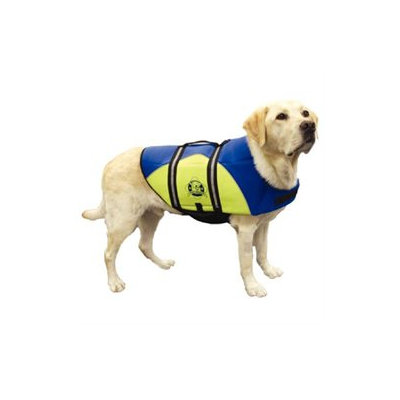 Hunter Manufacturing Hunter K9 Designs BY1300 Small Neoprene Doggy Life Jacket - Blue and Yellow