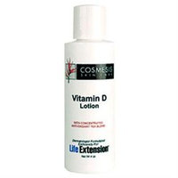 Life Extension Vitamin D Lotion with Concentrated Anti-Oxidant Tea Blend