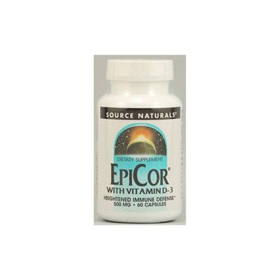 Source Naturals - EpiCor with Vitamin D3 500 mg. - 60 Capsules