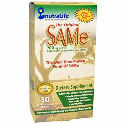 NutraLife The Original SAMe 200 Mg - 30 Tablets