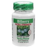 Yerba Prima Bilberry Extra Strength - 160 mg - 50 Capsules