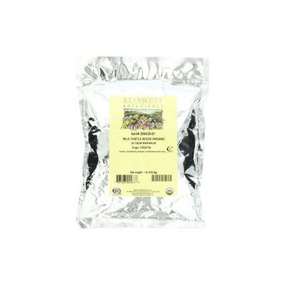 Starwest Botanicals Milk Thistle Seed Whole Organic - 1 lb
