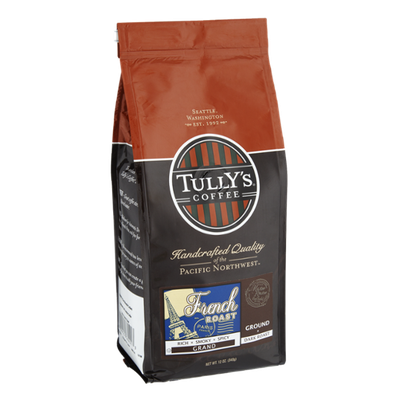 Tully's Coffee French Roast Dark Roast Ground Coffee
