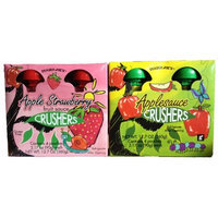 Trader Joe's Fruit Crushers Combo Pack - 1 Box of Applesauce, 1 Box of Apple+strawberry