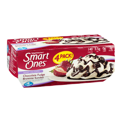 Weight Watchers Smart Ones Smart Delights Chocolate Fudge Brownie Sundae - 4 CT