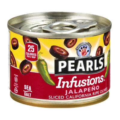 Musco Family Olive Co. Pearls Infusions Jalapeno Sliced California Ripe Olives