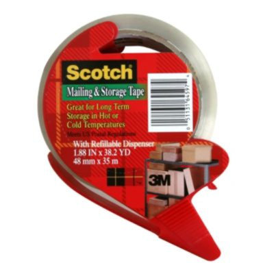 3m 3M MMM3650SRD Scotch Mailing & Storage Tape With Dispenser
