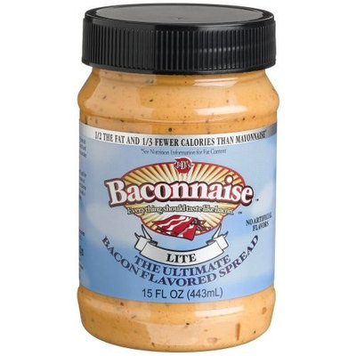 J & D Foods J&D's Baconnnaise Bacon Flavored Spread, Lite, 15-ounce jar (Pack of 3)