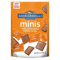 Ghirardelli Milk Chocolate Toffee Crisp minis Stand Up Bag
