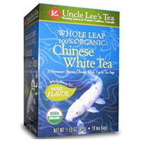 Uncle Lees Tea Uncle Lee's Tea Whole Leaf 100% Organic Chinese White Tea - 18 Teabags