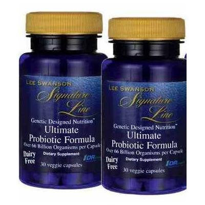 Ultimate Probiotic Formula 60 (2x30) VCaps Made in USA by Swanson