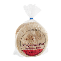 Pocket-Less Pita Traditional White Loaves - 5 CT