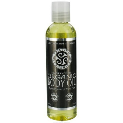 Trillium Organics Fragrance Free Ogbody Body Oil 4 oz