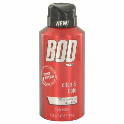 Bod Man Most Wanted for Men by Parfums De Coeur Body Spray 4 oz