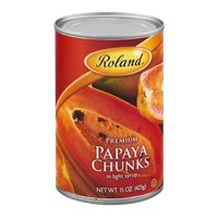 Roland Premium Papaya Chunks in Light Syrup