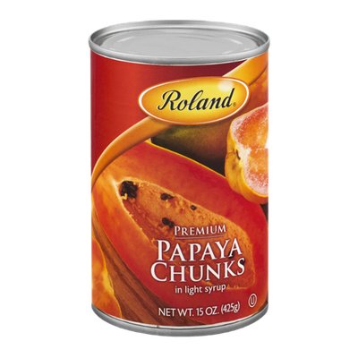 Roland Premium Papaya Chunks in Light Syrup