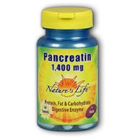 Nature's Life Pancreatin 1400 MG - 100 Tablets - Enzymes