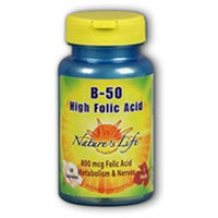 High Folic Acid B-50 Nature's Life 250 Caps