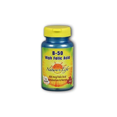 High Folic Acid B-50 Nature's Life 250 Caps