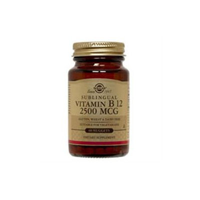 Solgar Vitamin B12 Sublingual - 2500 mcg - 120 Nuggets