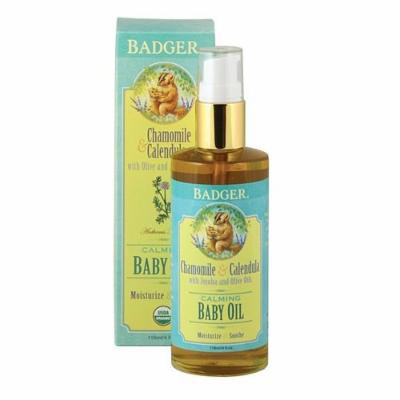 Badger - Calming Baby Oil, Chamomile & Calendula - 4 fl oz
