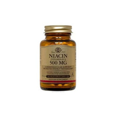 Solgar - Niacin Vitamin B3 500 mg. - 50 Vegetarian Capsules