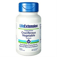 Life Extension Triple Action Cruciferous Vegetable Extract, Vegetarian Capsules