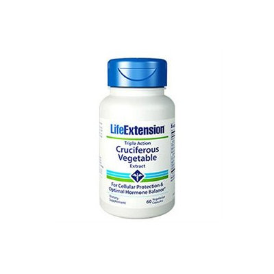 Life Extension Triple Action Cruciferous Vegetable Extract, Vegetarian Capsules