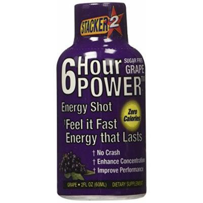 Stacker 2 6 Hour Power Nutritional Supplement, Grape, 12 Count