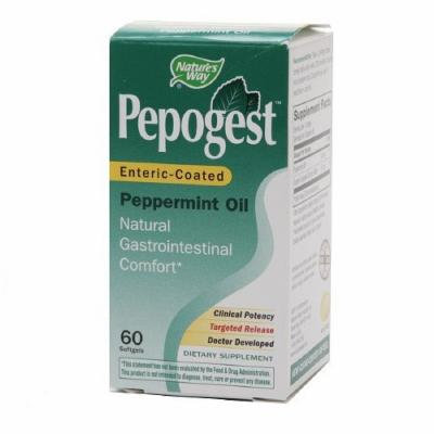 Nature's Way Pepogest, Peppermint Oil, Softgels 60 ea Pack of 2
