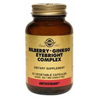 Solgar Bilberry-Ginkgo Eyebright Complex - 60 Vegetable Capsules