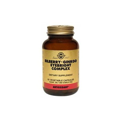 Solgar Bilberry-Ginkgo Eyebright Complex - 60 Vegetable Capsules
