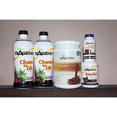 Isagenix 9-day Deep Cleansing and Fat-burning System Chocolate Flavor with Cleanse Liquid Bottles