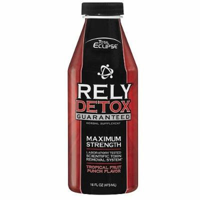 10 Pack - Rely Detox Cleanser 16 Fl Oz Fruit Punch with Free Im Baked Bro and Doob Tubes Sticker