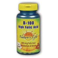 B-100 High Folic Acid Nature's Life 250 Caps
