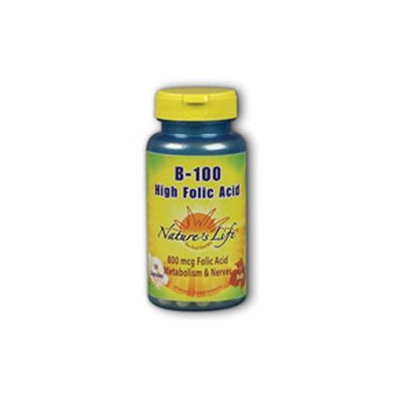 B-100 High Folic Acid Nature's Life 250 Caps