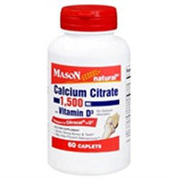 Mason Natural Calcium Citrate 1500mg with Vitamin D3, Caplets