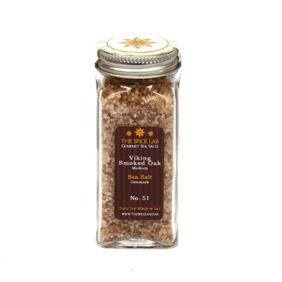 Gourmet Salt Company The Spice Lab Viking Smoked Oak Sea Salt, Medium, Denmark