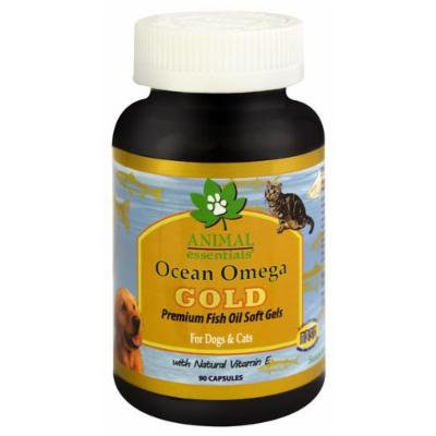 Animal Essentials Ocean Omega Gold Premium Fish Oil Soft Gels For Dogs & Cats -- 90 Capsules