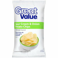 Great Value : Sour Cream & Onion Potato Chips
