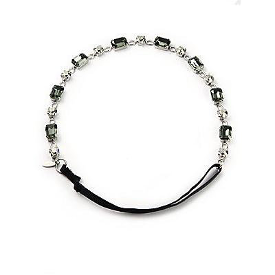L. Erickson Kora Swarovski Crystal Headwrap - Silver-